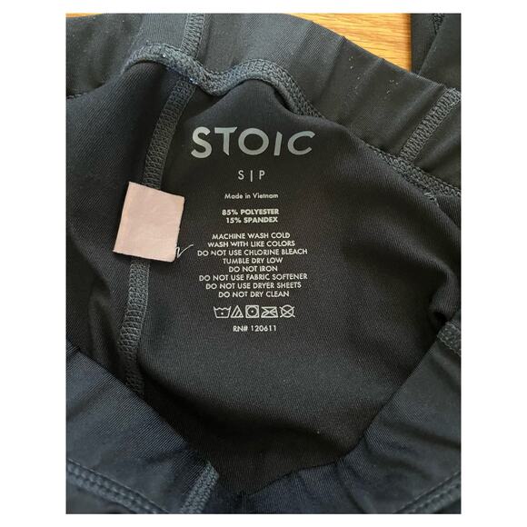 Women's Stoic black leggings base layer, Small, Back Country - Picture 3 of 6